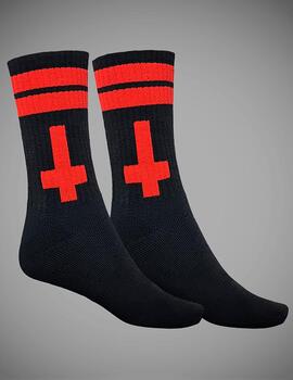 Calcetines HYRAW CROSS - Black/Red