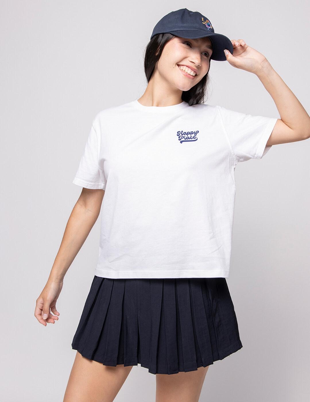 Camiseta KAOTIKO WASHED HAPPY PLACE - White