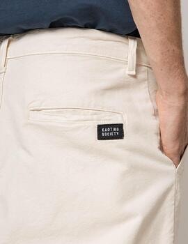 Pantalón KAOTIKO CARGO RELAXED CANVAS - Ivory