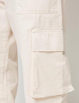 Pantalón KAOTIKO CARGO RELAXED CANVAS - Ivory