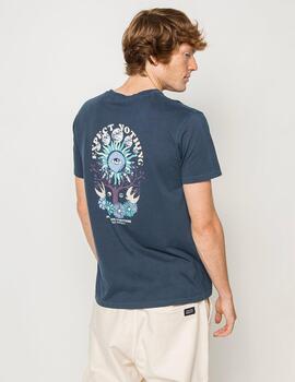 Camiseta KAOTIKO WASHED EXPECT NOTHING - Navy