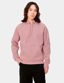 Sudadera Capucha CARHARTT CHASE SWEAT- Glassy Pink / Gold