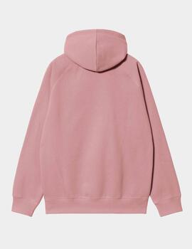 Sudadera Capucha CARHARTT CHASE SWEAT- Glassy Pink / Gold