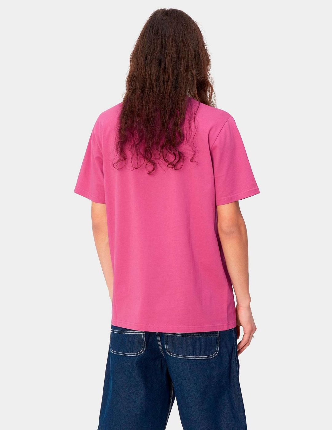 Camiseta CARHARTT WIP SCRIPT - Magenta / Black