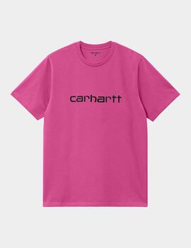 Camiseta CARHARTT SCRIPT - Magenta / Black