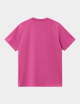 Camiseta CARHARTT SCRIPT - Magenta / Black