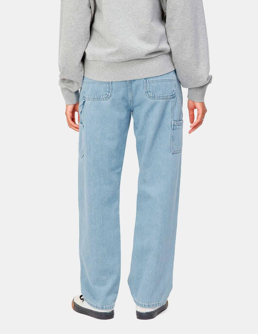 Pantalón CARHARTT W' PIERCE - Blue Stone Bleached