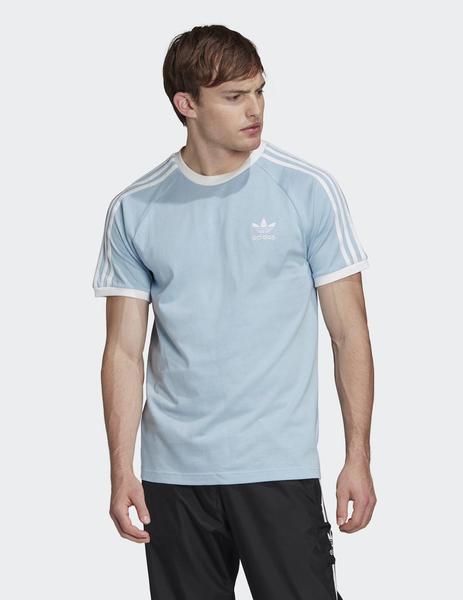 total los padres de crianza niebla tóxica Camiseta Adidas 3 STRIPES - Azul claro