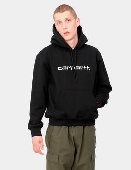 Sudadera Cap. CARHARTT WIP SWEAT- Black / White