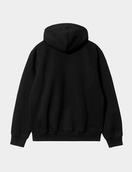 Sudadera Cap. CARHARTT WIP SWEAT- Black / White