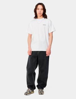 Camiseta CARHARTT SCRIPT EMBROIDERY - White/Black