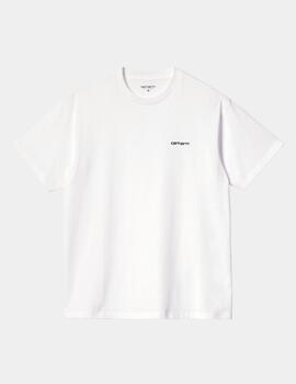 Camiseta CARHARTT WIP SCRIPT EMBROIDERY - White/Black