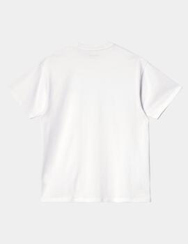 Camiseta CARHARTT SCRIPT EMBROIDERY - White/Black