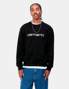 Sudadera CARHARTT SWEAT- Black / White