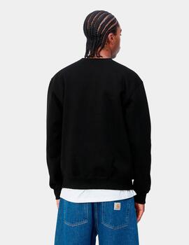 Sudadera CARHARTT SWEAT- Black / White