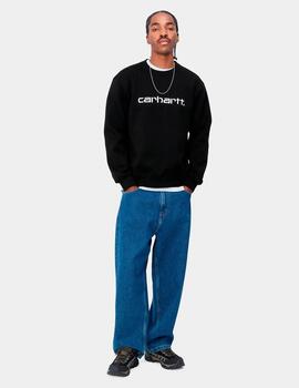 Sudadera CARHARTT WIP SWEAT- Black / White