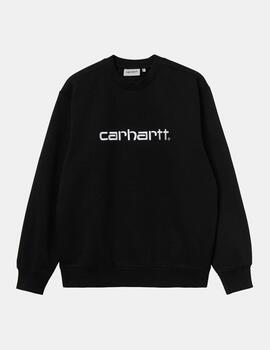 Sudadera CARHARTT SWEAT- Black / White