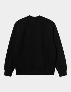 Sudadera CARHARTT SWEAT- Black / White