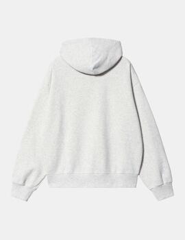 Sudadera CARHARTT W' HOODED CASEY- Ash Heather / Silver