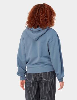 Sudadera CARHARTT W' HOODED CASEY - Bay Blue / Silver