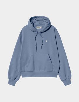 Sudadera CARHARTT WIP W' HOODED CASEY - Bay Blue / Silver