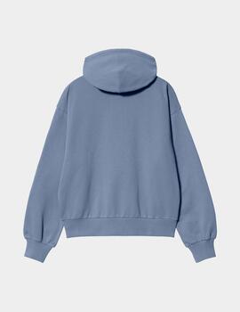 Sudadera CARHARTT WIP W' HOODED CASEY - Bay Blue / Silver
