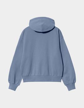 Sudadera CARHARTT W' HOODED CASEY - Bay Blue / Silver