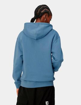 Sudadera W' HOODED CARHARTT - Sorrent / Glassy Pin