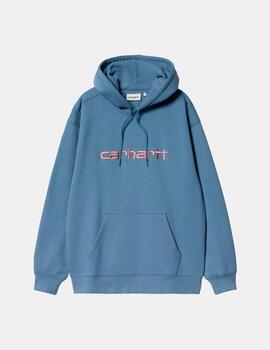 Sudadera W' HOODED CARHARTT - Sorrent / Glassy Pin