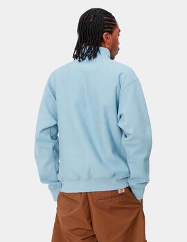 Sudadera ZIP AMERICAN SCRIPT SWEAT - Frosted Blue