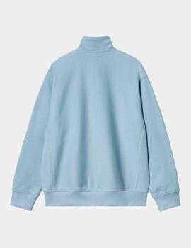 Sudadera ZIP AMERICAN SCRIPT SWEAT - Frosted Blue