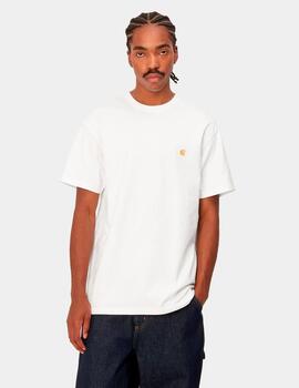 Camiseta CARHARTT CHASE- White / Gold