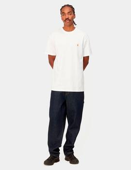 Camiseta CARHARTT WIP CHASE- White / Gold