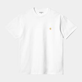 Camiseta CARHARTT WIP CHASE- White / Gold
