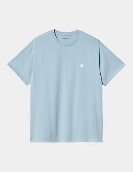 Camiseta CARHARTT MADISON - Frosted Blue / White