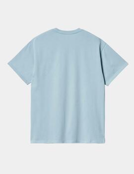 Camiseta CARHARTT MADISON - Frosted Blue / White