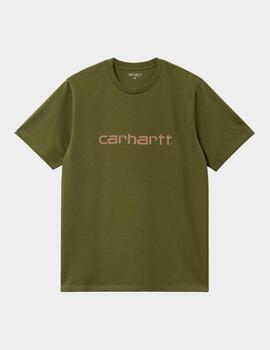 Camiseta CARHARTT SCRIPT - Dundee / Glassy Pink