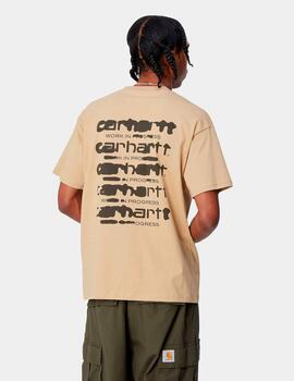 Camiseta CARHARTT INK BLEED - Sable / Tobacco