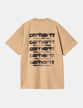 Camiseta CARHARTT INK BLEED - Sable / Tobacco