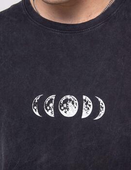 Camiseta KAOTIKO WASHED HAND SPACE - Black
