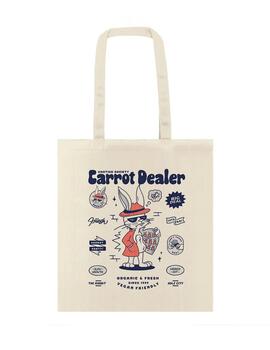 Bolso KAOTIKO TOTE BAG CARROT DEALER - Ivory