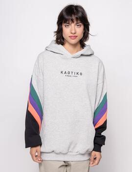 Sudadera Capucha KAOTIKO WALKER - Gray/Basil/Purple/Coral/