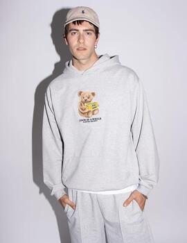 Sudadera Capucha KAOTIKO BEAR BEER - Grey