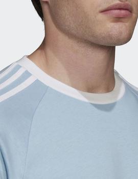 Camiseta Adidas 3 STRIPES - Azul claro