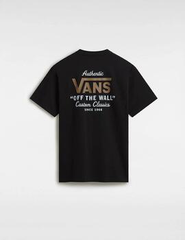 Camiseta VANS HOLDER ST CLASSIC - Black/Antelope