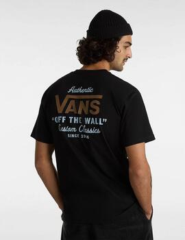 Camiseta VANS HOLDER ST CLASSIC - Black/Antelope