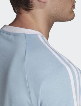 Camiseta Adidas 3 STRIPES - Azul claro