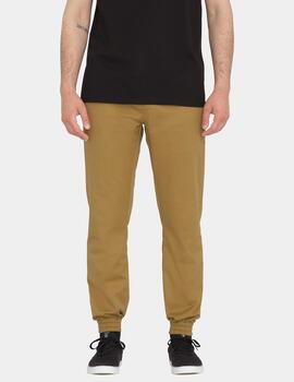 Pantalón VOLCOM FRICKIN SLIM JOGGER - Dark Khaki