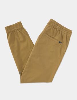 Pantalón VOLCOM FRICKIN SLIM JOGGER - Dark Khaki