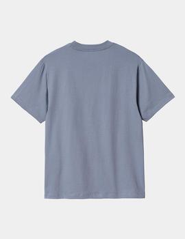 Camiseta CARHARTT W' CASEY - Bay Blue / Silver